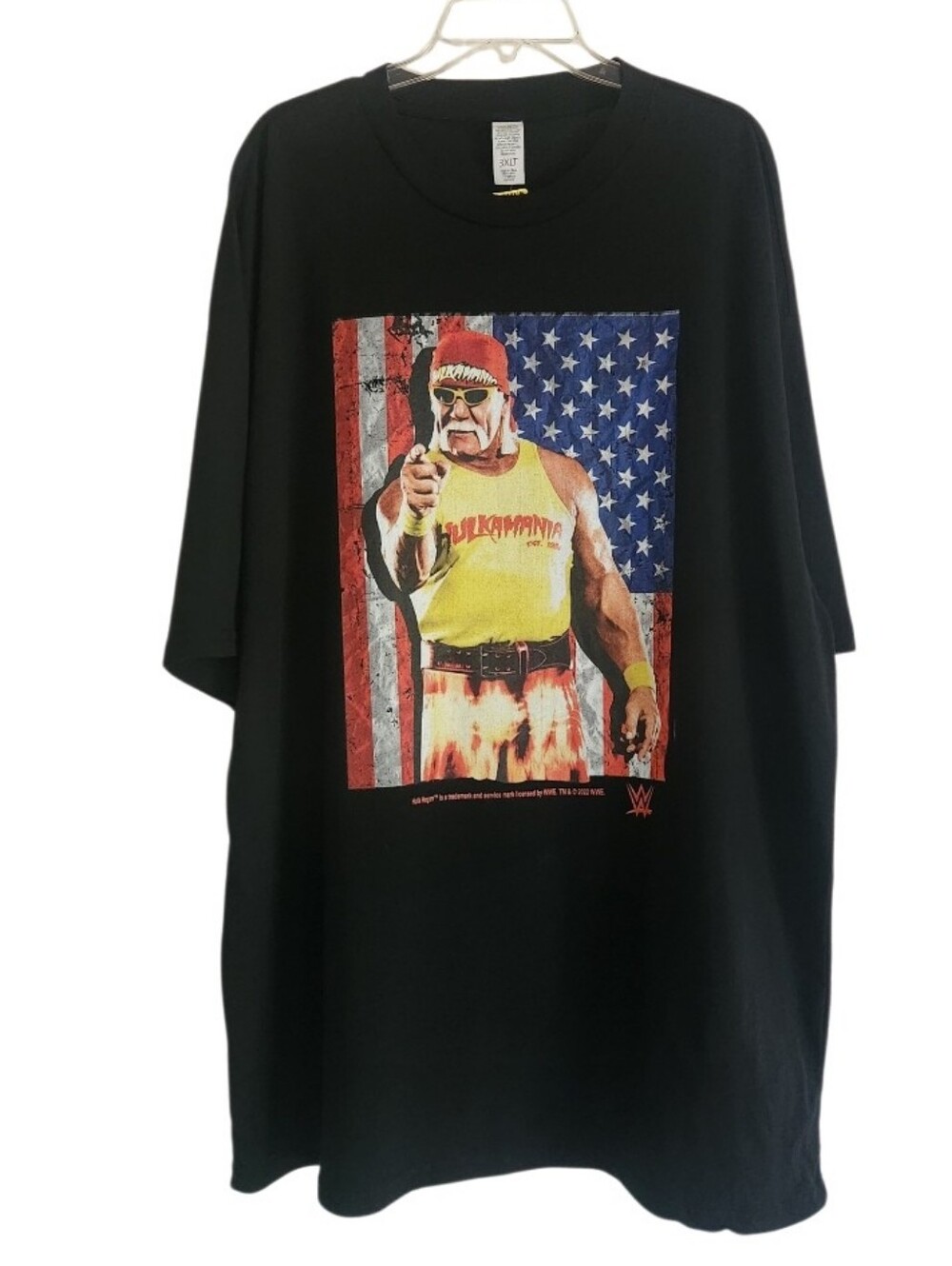 WWE Hulkamania Black Graphic Tee - Mens Sz 3XL
